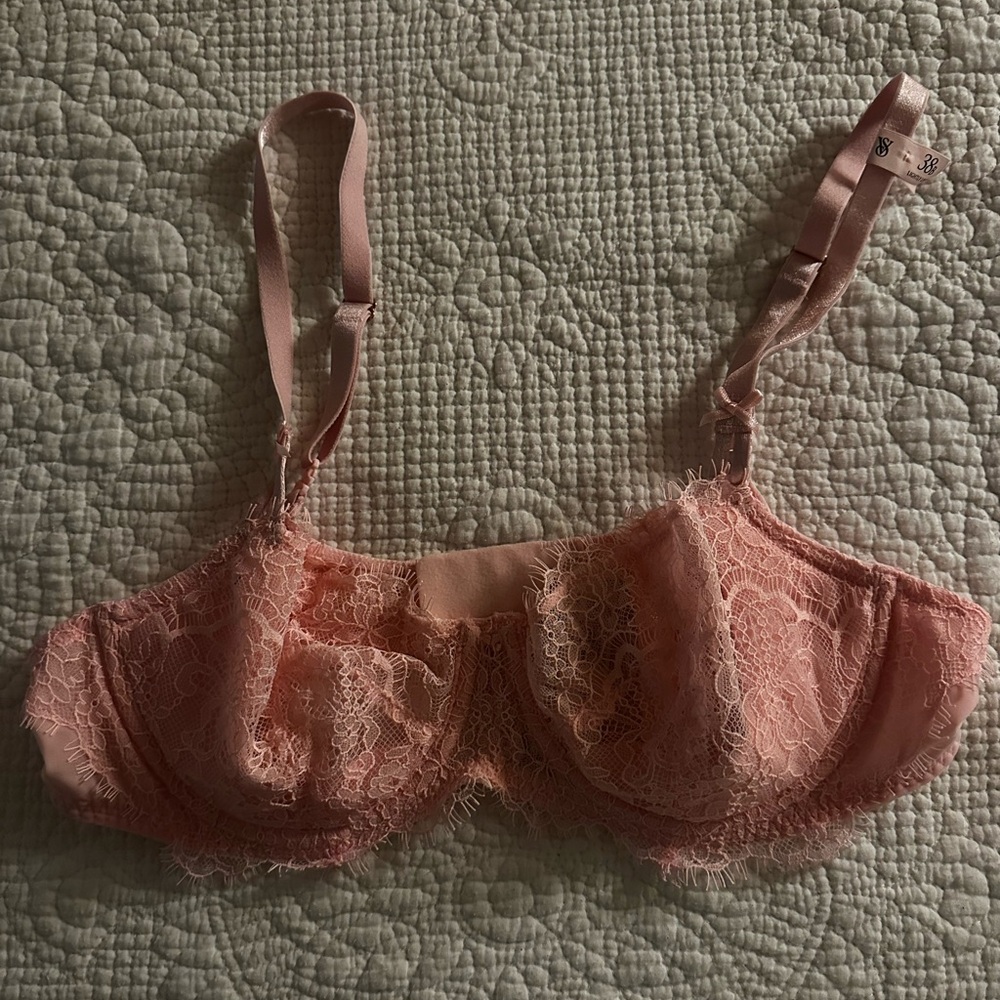 Victoria's Secret Wicked Unlined Lace Balconette Bra in color Pretty Blossom